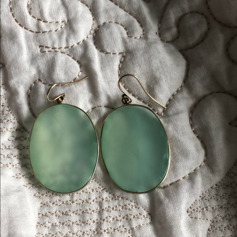Jade earrings